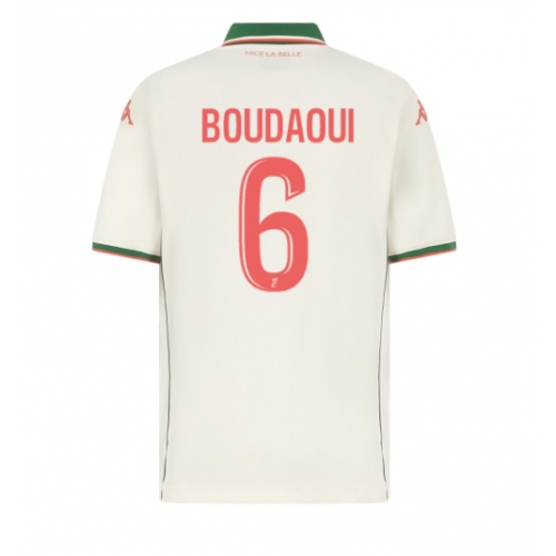 Billige Fotballdrakt OGC Nice Hicham Boudaoui #6 Replika Bortedrakt 2025-26 Kortermet Billige Fotballdrakt OGC Nice Hicham Boudaoui #6 Replika Bortedrakt 2025-26 Kortermet